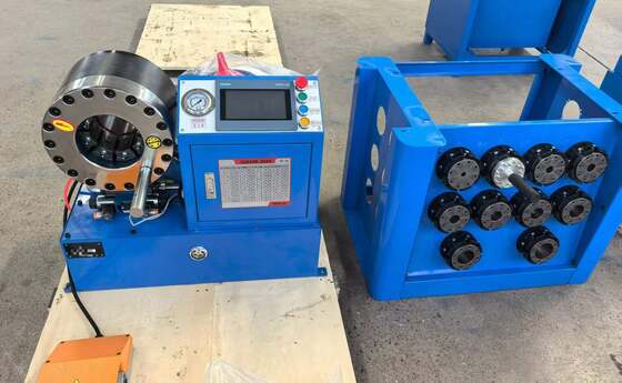 Harga yang bagus Crimping 2 Inci Hingga 2,5 Inci 6-51mm Kontrol PLC Systerm Mesin Crimping Selang Hidraulik Dengan Alat Dan Rak Cetakan Perubahan Cepat Dan 10 Dies yang Dapat Dipertukarkan Tegangan 220v/380v on line