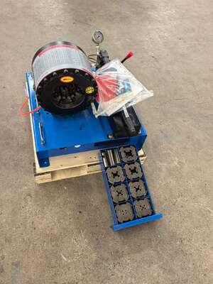 Harga yang bagus 2 Inci Warna Biru Efisiensi Tinggi 600 Ton Kekuatan Tekanan Mesin Crimping Selang Manual Tidak Dibutuhkan Daya Dari Rentang Crimping 6-51mm Dan 10 Dies yang Dapat Dipertukarkan Untuk Aplikasi Hidraulik on line
