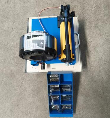 Harga yang bagus Mesin Crimping Selang Hidrolik Manual 1 Inci Kisaran Crimping Dari 6mm Hingga 25mm Warna Biru Dengan 7 Dies Untuk Aplikasi Hidraulik Dengan Tekanan Berbeda Dari 31,5 Mpa Hingga 60 Mpa Sesuai Permintaan Klien on line