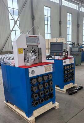 Harga yang bagus Model Ketebalan Super 3 Inci 110V/220V/380V/415V Mesin Crimping Selang Hidraulik Sistem Kontrol PLC Kapasitas Lebih Besar Kekuatan Crimper 2800KN Dan Rentang Crimping 6-76mm 15 Dies Untuk Aplikasi Hidraulik on line