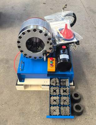 Harga yang bagus 2 Inch 12V / 24V Voltage Hydraulic Hose Crimping Machine Dengan 600T Crimping Force 10 Dies Dan 6-51mm Range Untuk Pemuatan Mobil on line