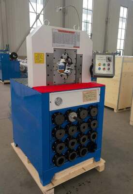 Harga yang bagus Model Ketebalan Super 3" Gaya Crimping Lebih Besar Sistem Kontrol Tombol Mesin Crimping Selang Hidrolik 2800KN Gaya Crimper Tegangan 380v Dan Rentang Crimping 6-76mm 15 Dies Untuk Aplikasi Hidraulik on line
