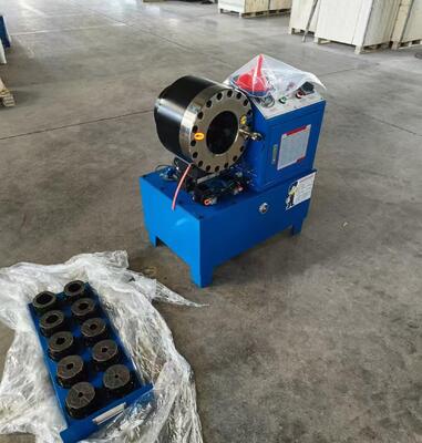 Harga yang bagus Mesin Pengepres Selang Hidrolik Elektrik Model DX68 2 Inci Warna Biru Rentang Pengepres Standar Dari 6mm Hingga 51mm Tegangan Berbeda 10 Cetakan Akurasi Dan Efisiensi 200 Pcs Per Jam online
